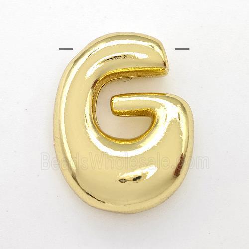 Copper Letter-G Pendant Gold Plated