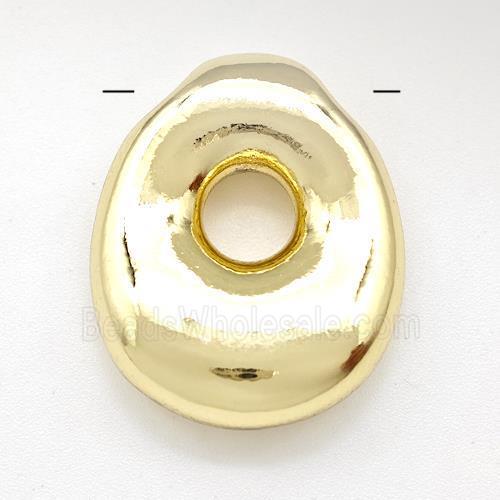 Copper Letter-O Pendant Gold Plated