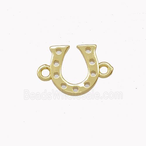 Copper Horseshoe Connector Gold Plated