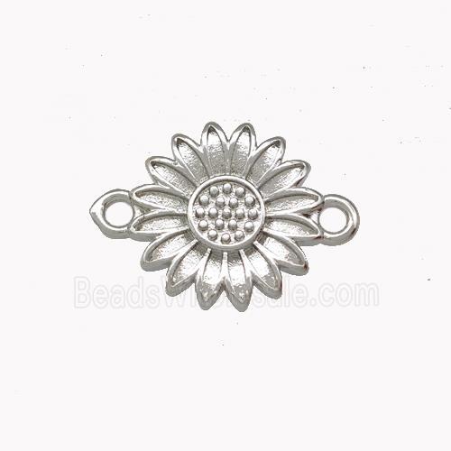 Copper Sunflower Connector Platinum Plated
