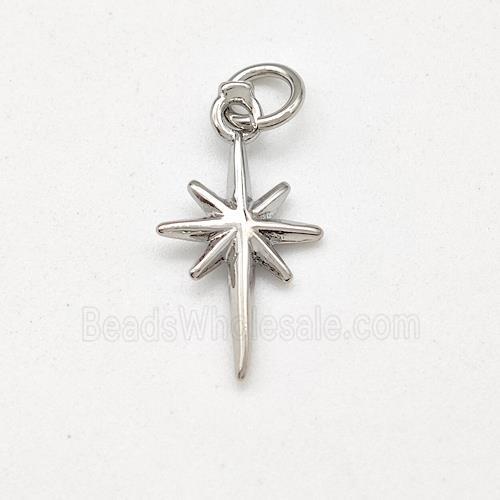 Copper Northstar Pendant Platinum Plated