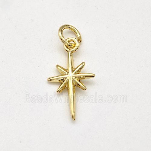 Copper Northstar Pendant Gold Plated
