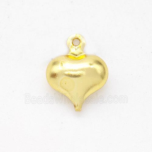 Copper Heart Pendant Hollow Gold Plated