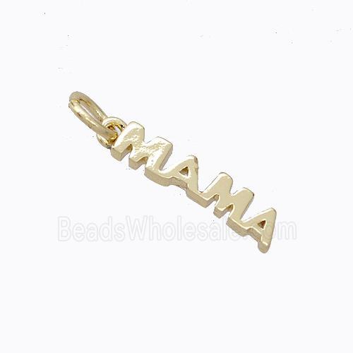 Copper MAMA Pendant Gold Plated