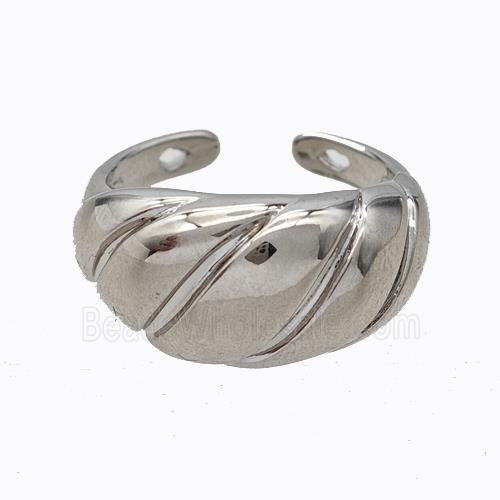 Copper Ring Platinum Plated