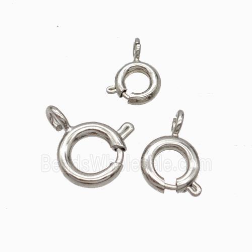 Copper Clasp Platinum Plated