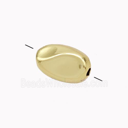 Copper Nugget Beads Freeform Gold Plated