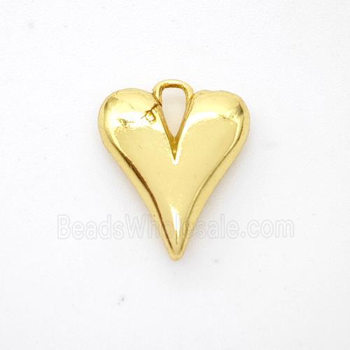 Copper Heart Pendant Gold Plated