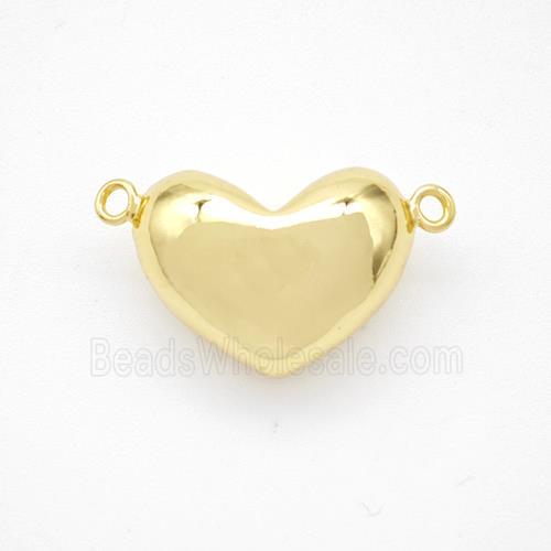 Copper Heart Pendant Gold Plated