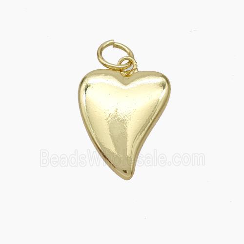 Copper Heart Pendant Gold Plated