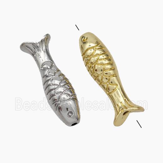 Copper Fish Beads Mixed