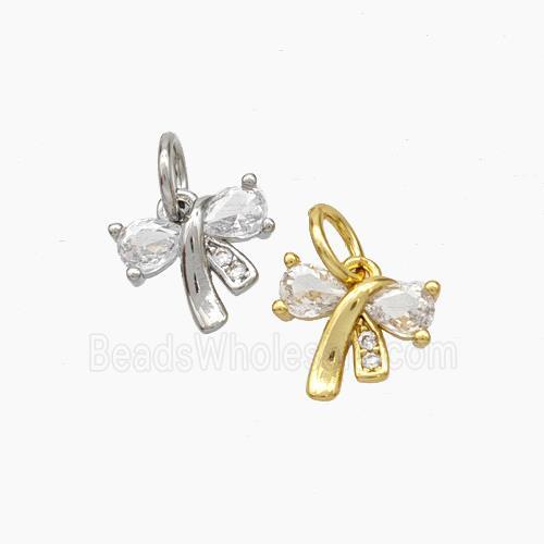 Awareness Ribbons Charms Copper Pendant Pave Zirconia Mixed