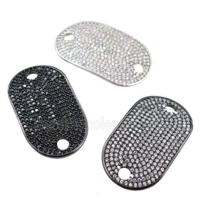 copper connector paved zircon, mixed