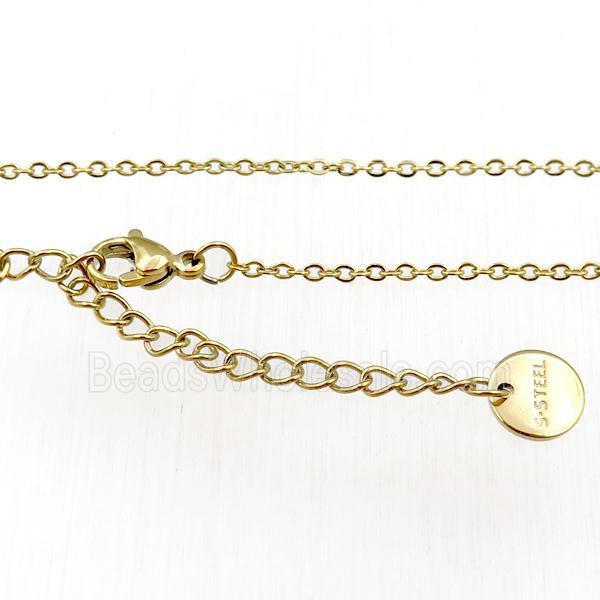 Stainless Steel Necklace Chain Gold Plated