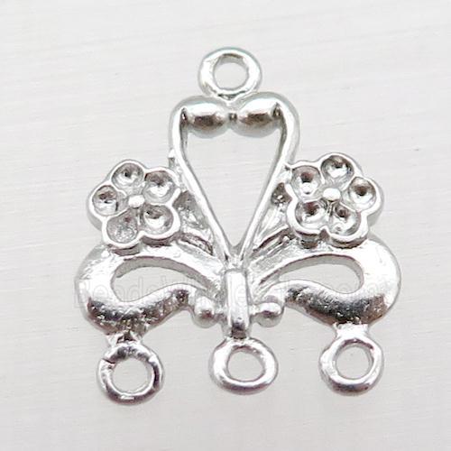 copper pendant, platinum plated