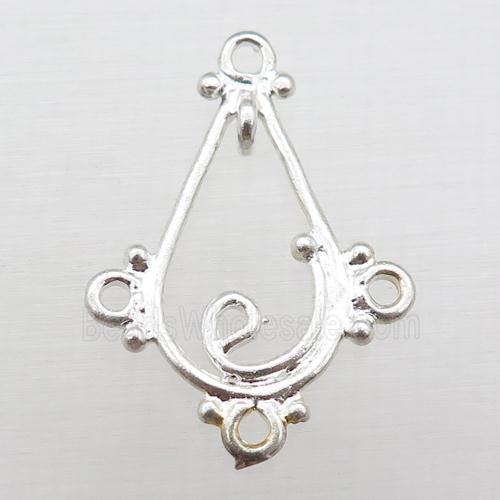 copper pendant, platinum plated