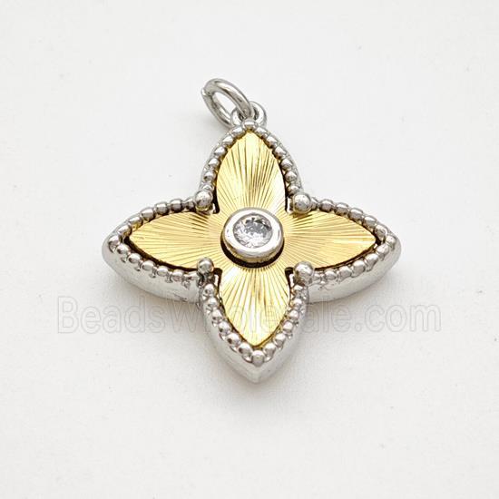 copper star pendant, gold plated