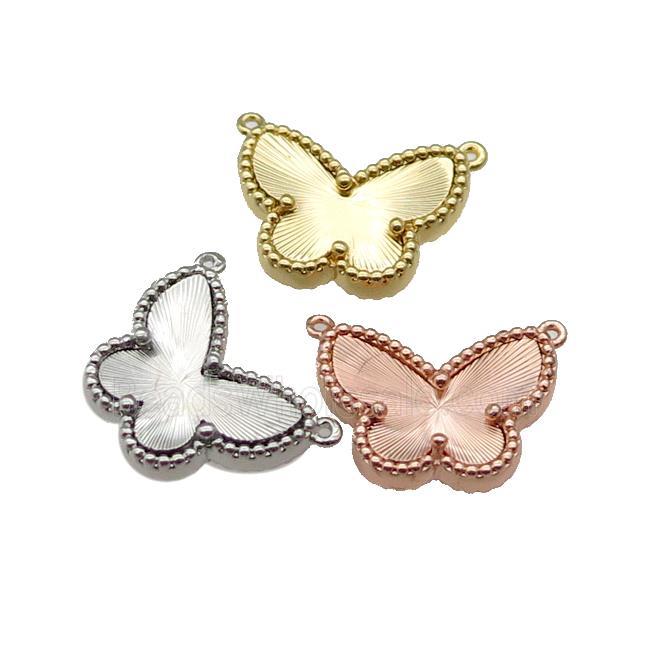 copper Butterfly pendant with 2loop, mixed