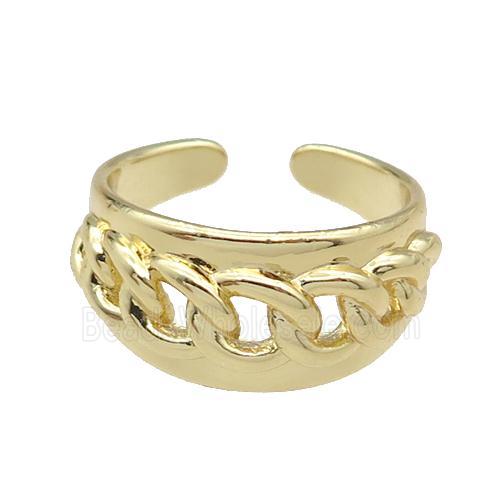 copper Ring gold plated