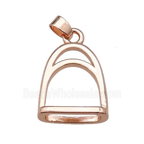 copper cage pendant rose gold