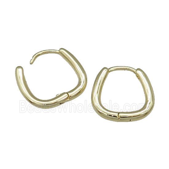 Copper Latchback Earring Gold Plated
