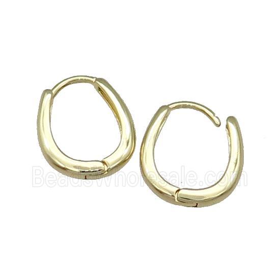 Copper Latchback Earring Gold Plated