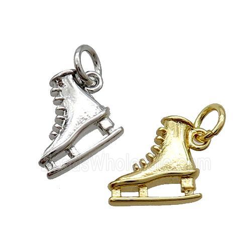 Copper Skate Shoes Pendant Mixed