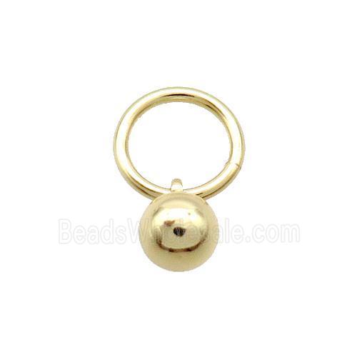 Copper Ball Pendant Gold Plated