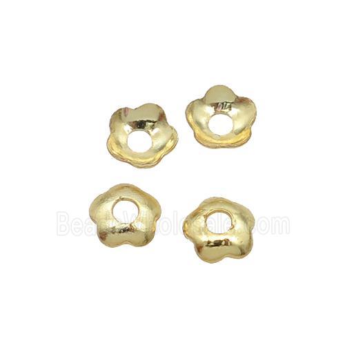 Copper BeadCap 18K Gold Plated