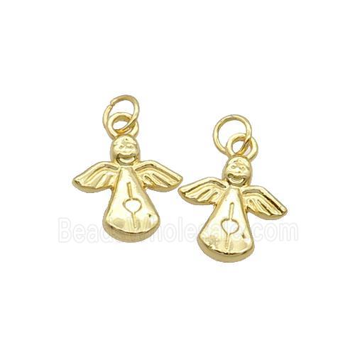 Alloy Angel Pendant 18K Gold Plated