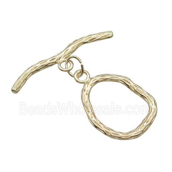 Copper Toggle Clasp Unfade 18K Gold Plated