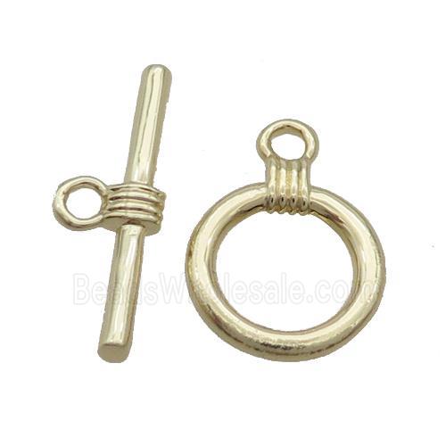 Copper Toggle Clasp Gold Plated