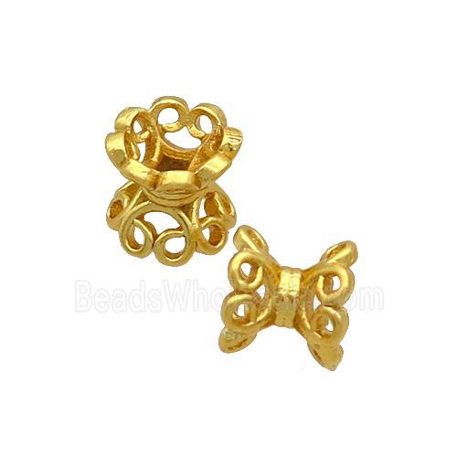 Copper Beadcaps Duck Gold