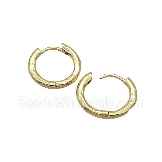 Copper Hoop Earring 18K Gold