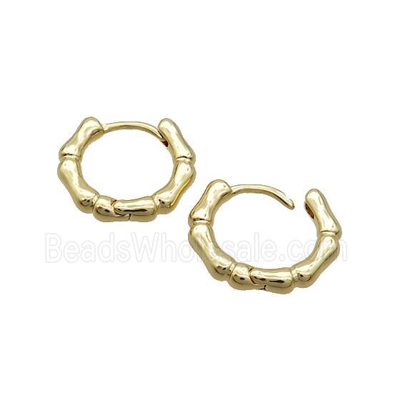 Copper Hoop Earring 18K Gold