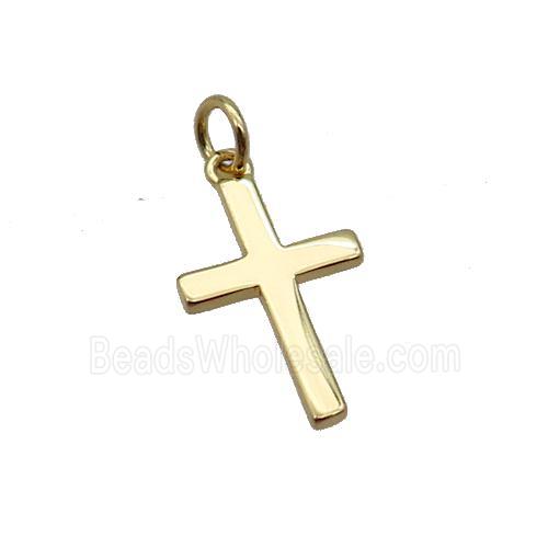 Copper Cross Pendant Gold Plated