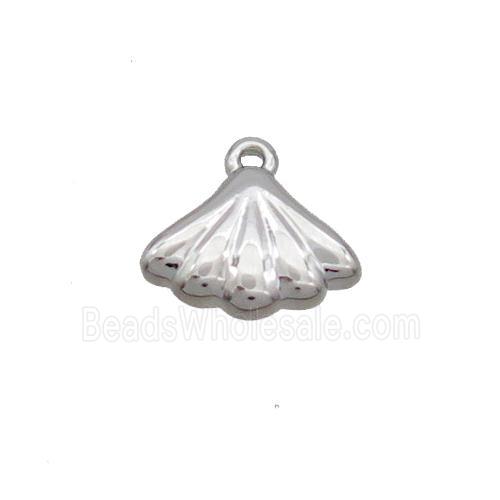 Copper Pendant Shell-Shape Platinum Plated