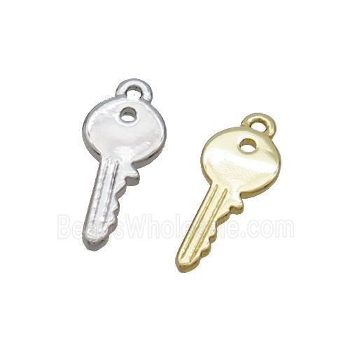 Copper Key Charm Pendant Mixed