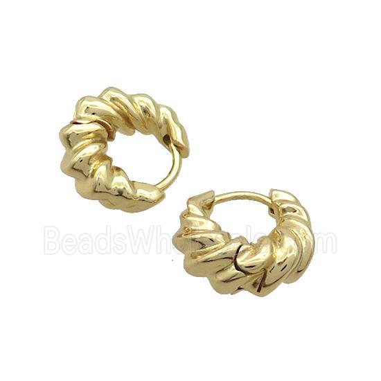 Copper Hoop Earring Gold Plated