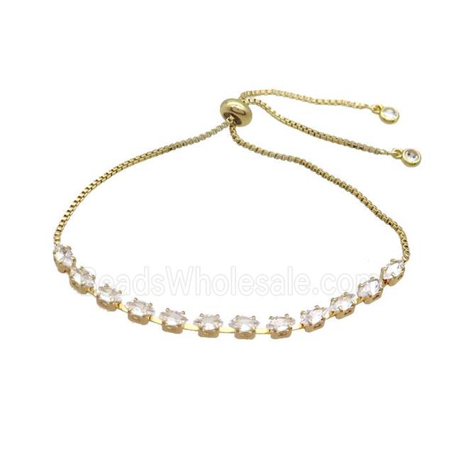 Copper Bracelet Pave Crystal Glass Adjustable Gold Plated