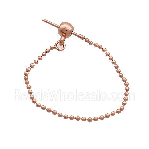 Copper Wire Earrings Rose Gold