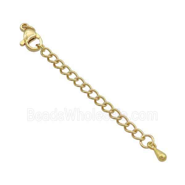 Copper Necklace Extender Chain Gold Plated