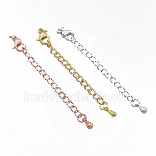 Copper Necklace Extender Chain Mixed
