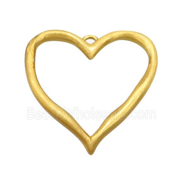 Copper Heart Pendant Gold Plated