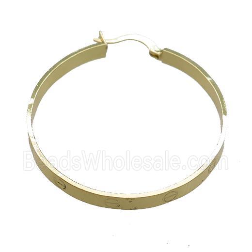 Copper Latchback Earrings Gold Plated