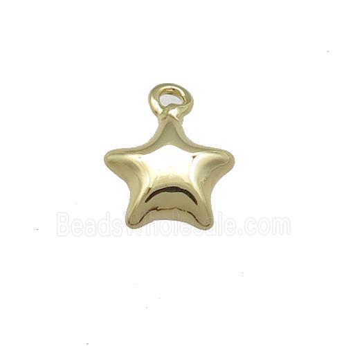 Copper Star Pendant Gold Plated
