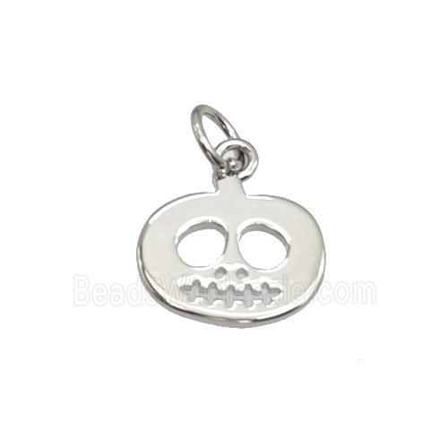 Halloween Ghost Charms Copper Pendant Platinum Plated
