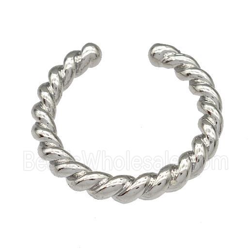 Copper Rings Platinum Plated