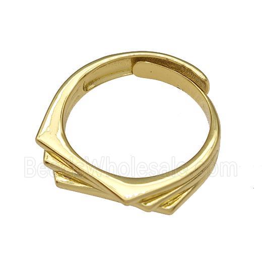 Copper Rings Gold Plated