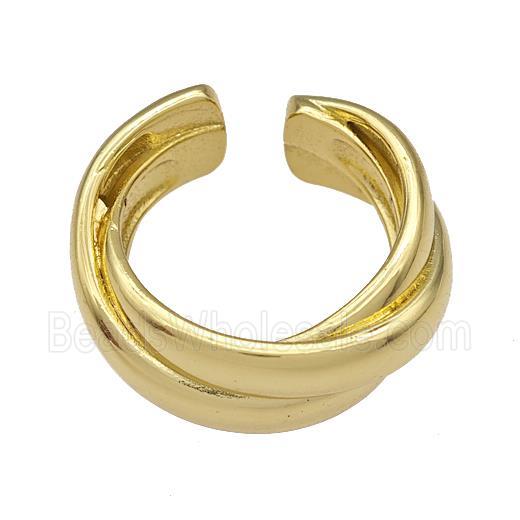 Copper Rings Gold Plated